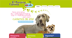 Desktop Screenshot of elparaisocanino.com